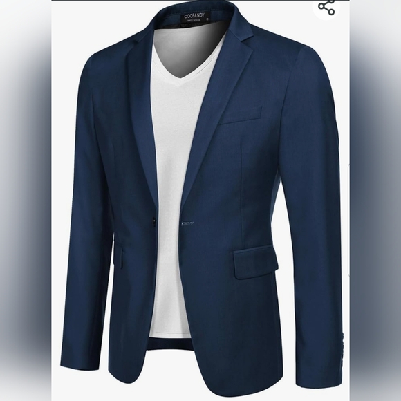 Coofandy Mens One Button Blazer NWT Sz. M - Picture 1 of 16